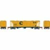 Athearn N PS-2 2893 3-Bay Covered Hopper, C&O #2052 2 Athearn N PS-2 2893 3-Bay Covered Hopper, C&O #2052 -ATHEARN Sales ATH28346 A0 3DEISHJ4